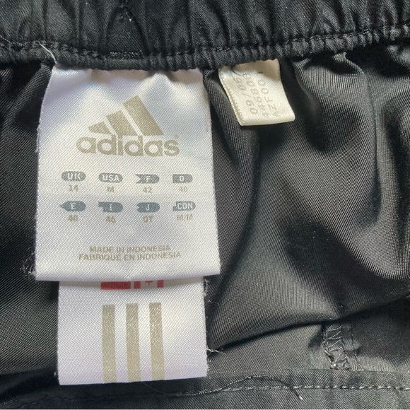 Adidas 3 Stripe 3 Quarter Women's Black White Track Running Pants Medium - Picture 11 of 12